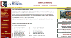 Desktop Screenshot of cranberryleague.com